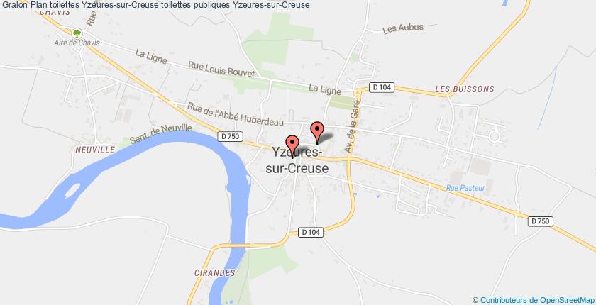 plan toilettes Yzeures-sur-Creuse