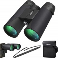 Jumelles Kylietech 12x42 pour adultes : compactes, anti-buée et étanches, idéales pour l'observation