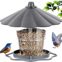 Mangeoire pour oiseaux Taoying : Lanterne extérieure imperméable suspendue, idéale pour jardin et maison