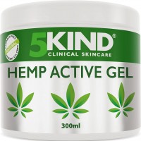Gel de massage actif au chanvre 5kind de 300ml - Soulage les douleurs musculaires et articulaires