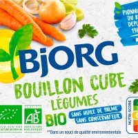 Cube de Bouillon aux Légumes Bjorg 72g : Saveur Naturelle pour Sublimer Vos Plats