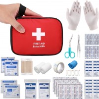 Trousse de premiers secours HONYAO Mini : 90 pièces pour sécurité en voiture, maison, travail et loisirs