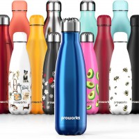 Gourde Isotherme Proworks en INOX sans BPA pour Maintien Chaud et Froid, Idéale pour Sport, Gym et Voyage - Disponible en Différentes Tailles