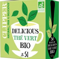Clipper Thé Vert Bio - Délicieux et Équitable - Grand Format 50 Sachets - Naturalité et Saveurs Uniques