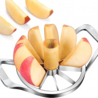 Trancheuse de pomme en acier inoxydable : coupe, épluche et vide les pommes facilement en 10 quartiers