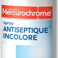Spray antiseptique incolore Mercurochrome 100 ml - Action bactéricide et fongicide en 5 à 15 minutes. Usage externe.
