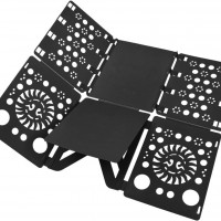 BoxLegend: Plieur de Vêtements Pratique pour Enfants et Adultes - Facile à Utiliser - Taille 57 x 70 cm (Noir)
