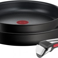 Ensemble de poêles Tefal Ingenio Unlimited On : Poignée amovible, antiadhésif et empilable, idéal pour une cuisine simplifiée et performante !