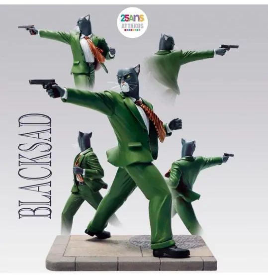 Figurine John Blacksad Action Dynamique - Édition Limitée Signée