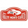 Plaque métal 75e Rallye Monte-Carlo 2007