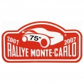 Plaque métal 75e Rallye Monte-Carlo 2007