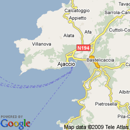 plan France Ajaccio