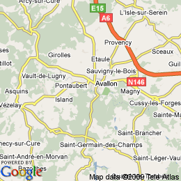 plan France Avallon