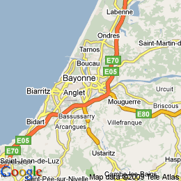 plan France Bayonne