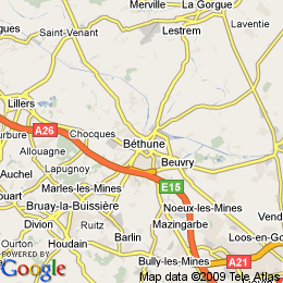 plan France Béthune