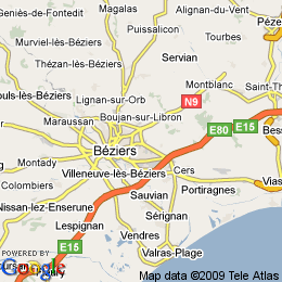 plan France Béziers