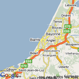 plan France Biarritz