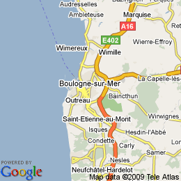 plan France Boulogne-sur-mer
