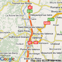 plan France Bourg-les-valence