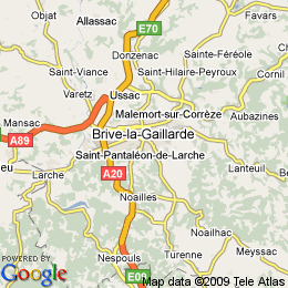plan France Brive-la-gaillarde