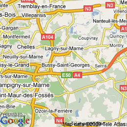 plan France Bussy-saint-georges