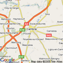 plan France Cambrai
