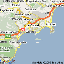plan France Cannes