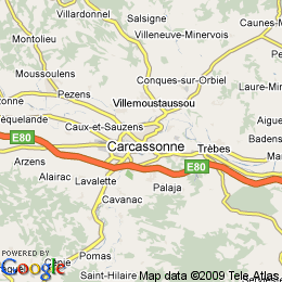 plan France Carcassonne