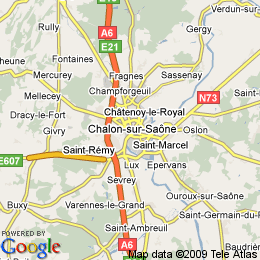 plan France Chalon-sur-saône