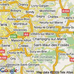 plan France Champigny-sur-Marne