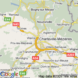 plan France Charleville-mézières
