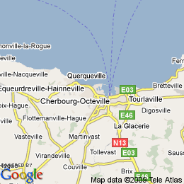 plan France Cherbourg