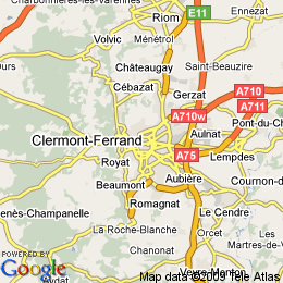 plan France Clermont-ferrand