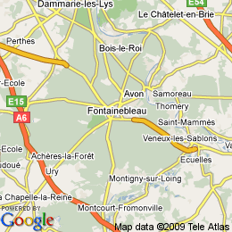 plan France Fontainebleau