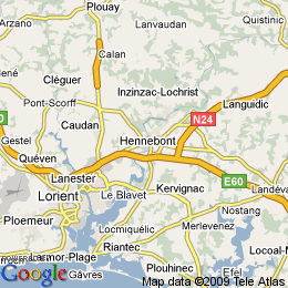 plan France Hennebont
