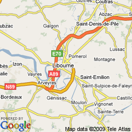 plan France Libourne