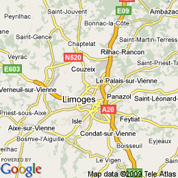 plan France Limoges
