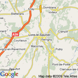 plan France Lons-le-saunier