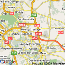 plan France Moissy-cramayel