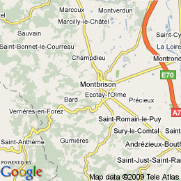 plan France Montbrison