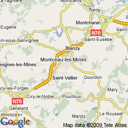 plan France Montceau-les-mines