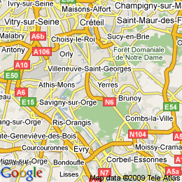 plan France Montgeron