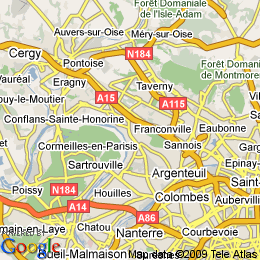 plan France Montigny-lès-cormeilles