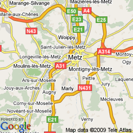 plan France Montigny-lès-metz