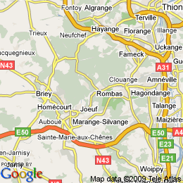 plan France Moyeuvre-grande