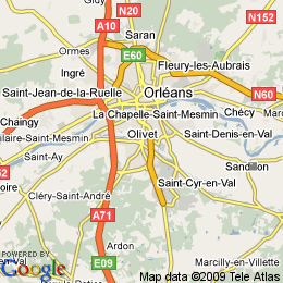 plan France Olivet