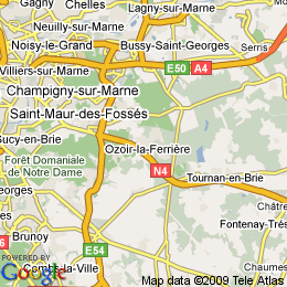 plan France Ozoir-la-ferrière