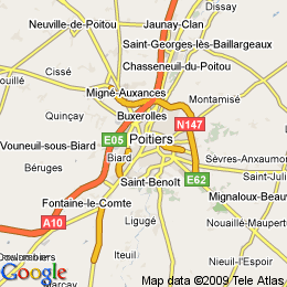 plan France Poitiers