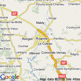 plan France Roanne