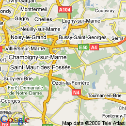 plan France Roissy-en-brie